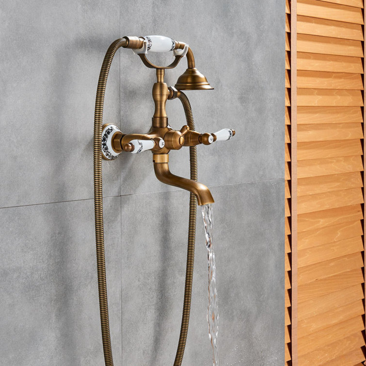 ClassicLiving Elya Wall Mounted Bath Tap Wayfair.co.uk